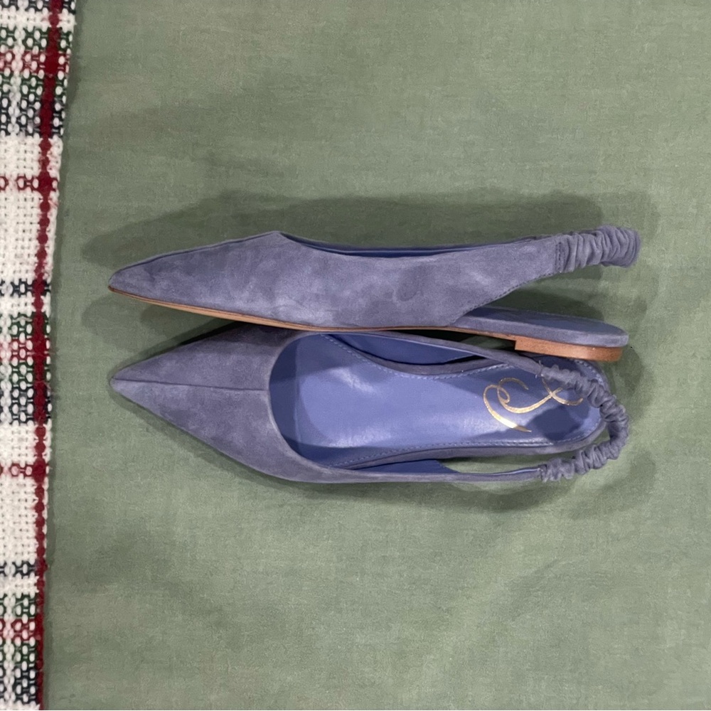 Chic New Blue/Purple Sam Edelman Slingback Flats